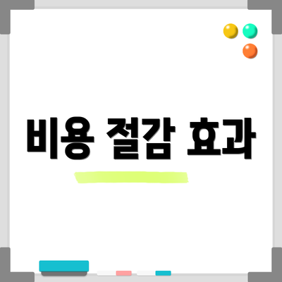 비용 절감 효과
