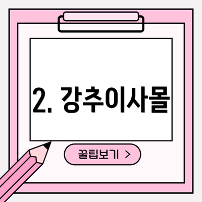 2. 강추이사몰