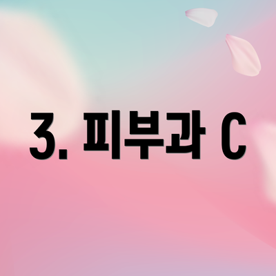 3. 피부과 C