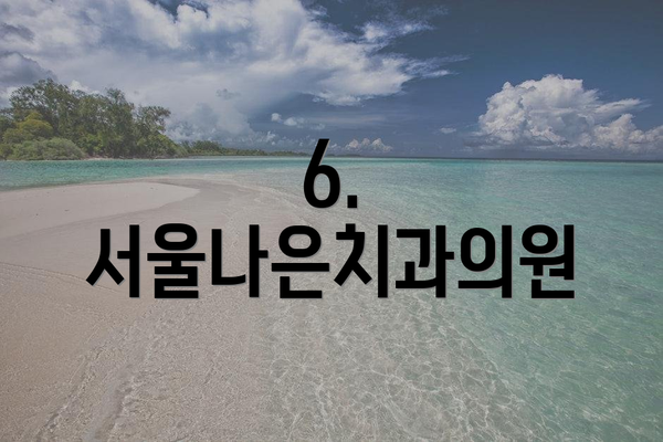 6. 서울나은치과의원