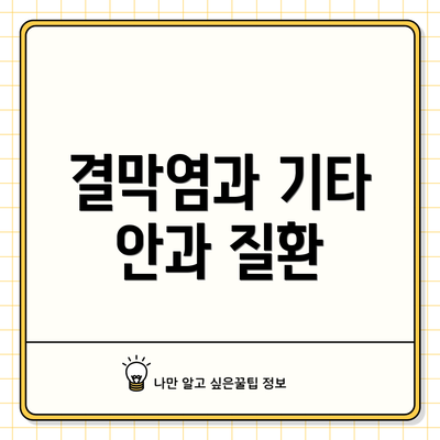 결막염과 기타 안과 질환