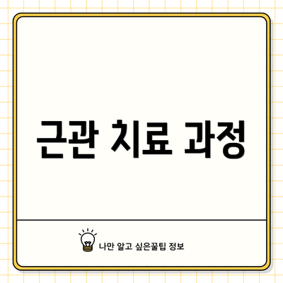 근관 치료 과정