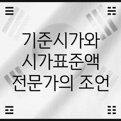 기준시가와 시가표준액 전문가의 조언