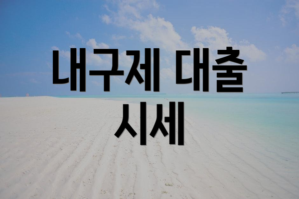 내구제 대출 시세