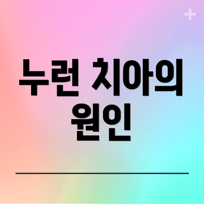 누런 치아의 원인