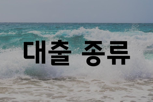 대출 종류