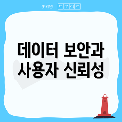 데이터 보안과 사용자 신뢰성