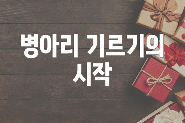 병아리 기르기의 시작