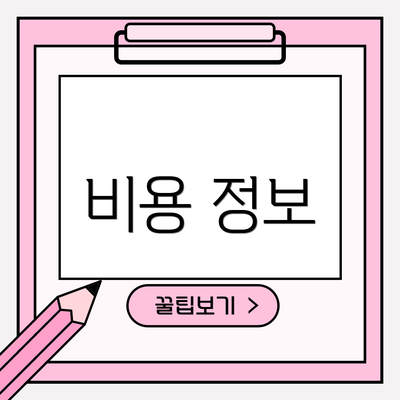 비용 정보