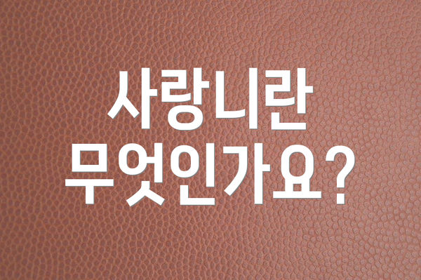 사랑니란 무엇인가요?