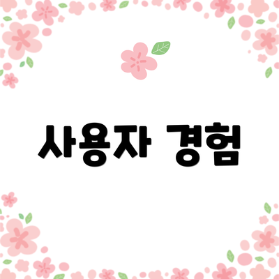 사용자 경험
