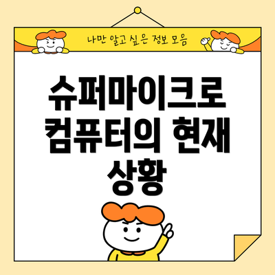 슈퍼마이크로 컴퓨터의 현재 상황