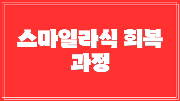 스마일라식 회복 과정