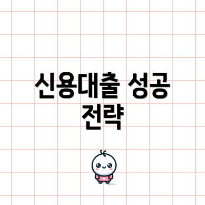 신용대출 성공 전략