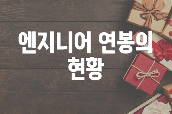 엔지니어 연봉의 현황