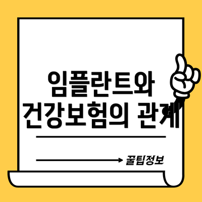 임플란트와 건강보험의 관계