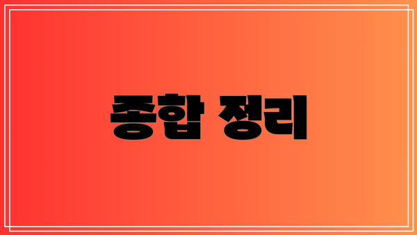 종합 정리
