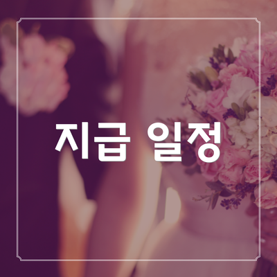 지급 일정