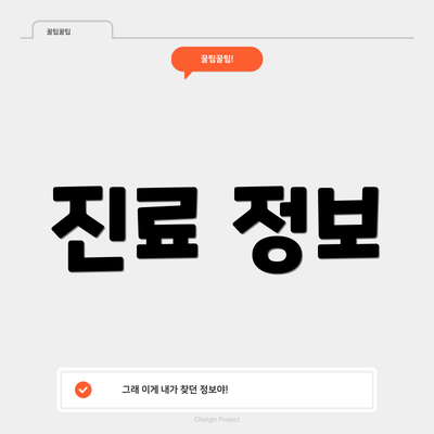 진료 정보