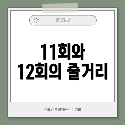 11회와 12회의 줄거리