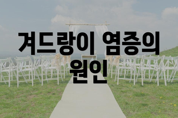 겨드랑이 염증의 원인