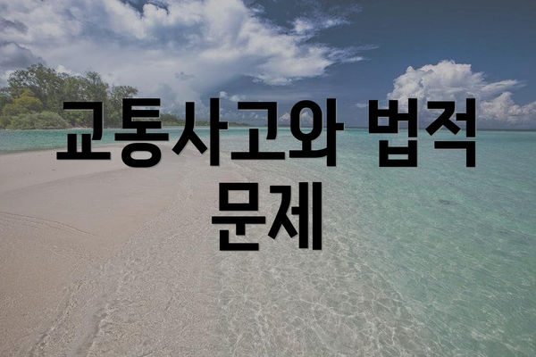 교통사고와 법적 문제