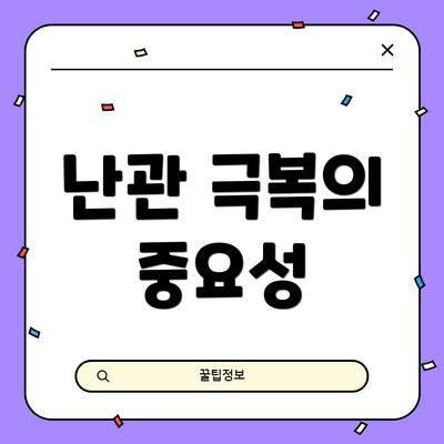 난관 극복의 중요성