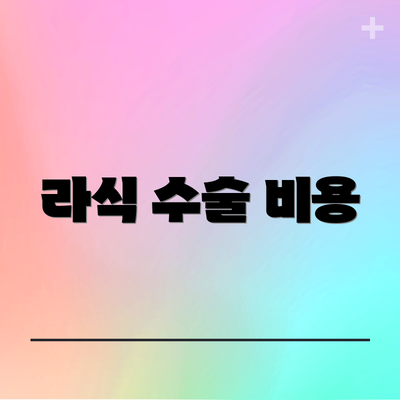 라식 수술 비용